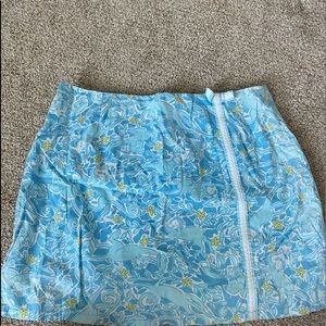 Lily Pulitzer money print skirt.